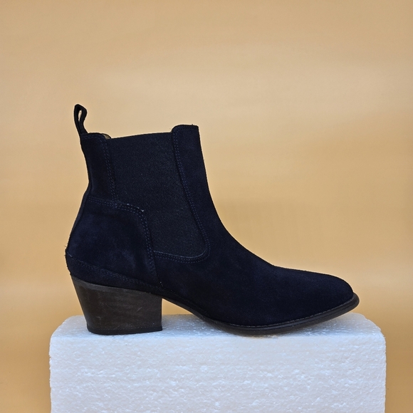 Hunter Original Refined Water Resistant Chelsea Suede Ankle Boots Women's Size 7 - Picture 7 of 9